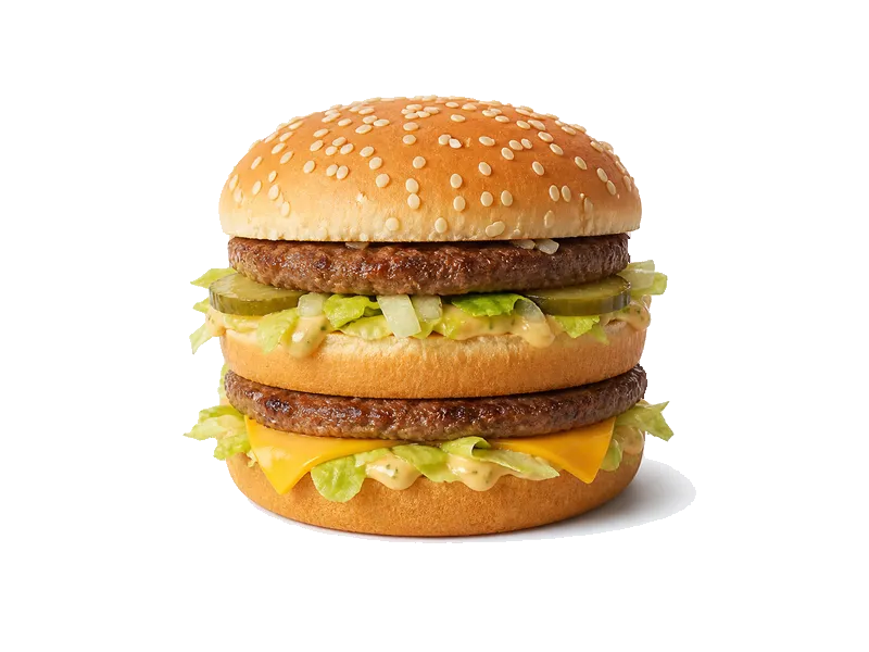 Big Mac (styl) – białko 12g, kalorie 257 kcal, węglowodany i tłuszcz na 100g | zdrowe odżywianie