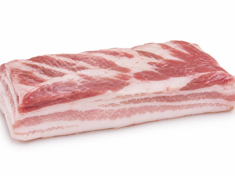 Boczek surowy – białko 12g, kalorie 541 kcal, węglowodany i tłuszcz na 100g | zdrowe odżywianie