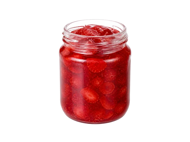 Dżem truskawkowy - Spiżarnia Natury – białko 0.5g, kalorie 147 kcal, węglowodany i tłuszcz na 100g | zdrowe odżywianie