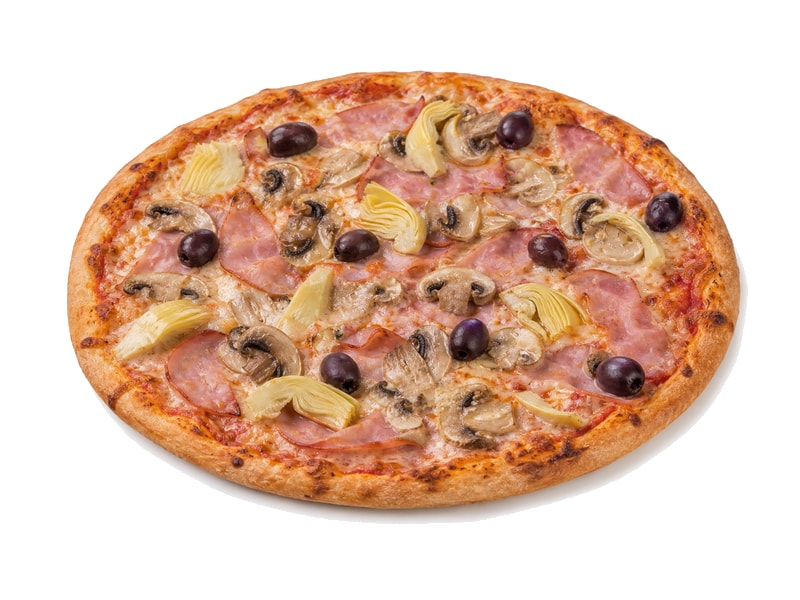 Dzik Protein Pizza Capricciosa – białko 17.2g, kalorie 211 kcal, węglowodany i tłuszcz na 100g | zdrowe odżywianie