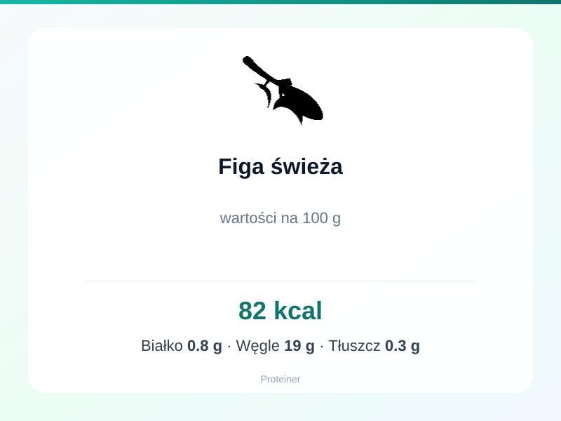 Figa świeża – białko 0.8g, kalorie 82 kcal, węglowodany i tłuszcz na 100g | zdrowe odżywianie