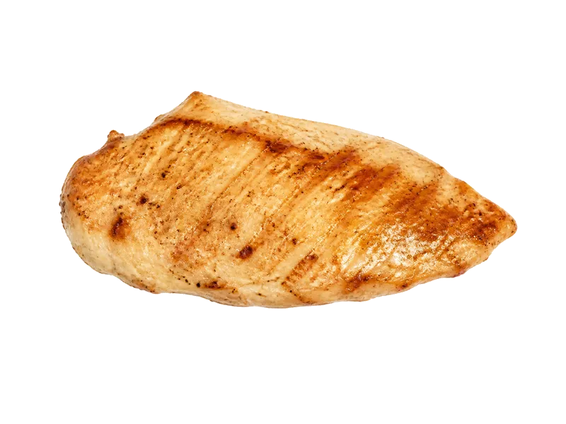 Filet z kurczaka smażony bez panierki – białko 24.6g, kalorie 239 kcal, węglowodany i tłuszcz na 100g | zdrowe odżywianie