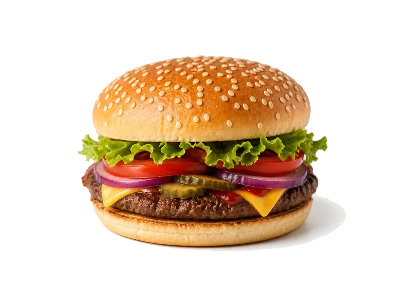 Hamburger – białko 12g, kalorie 254 kcal, węglowodany i tłuszcz na 100g | zdrowe odżywianie