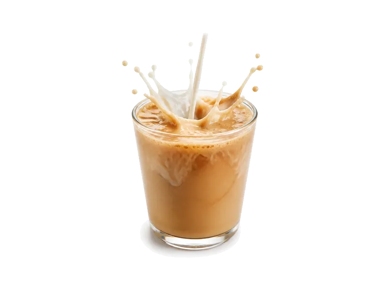 Kawa z mlekiem (2 łyżki mleka 2%) – białko 0.4g, kalorie 7 kcal, węglowodany i tłuszcz na 100g | zdrowe odżywianie