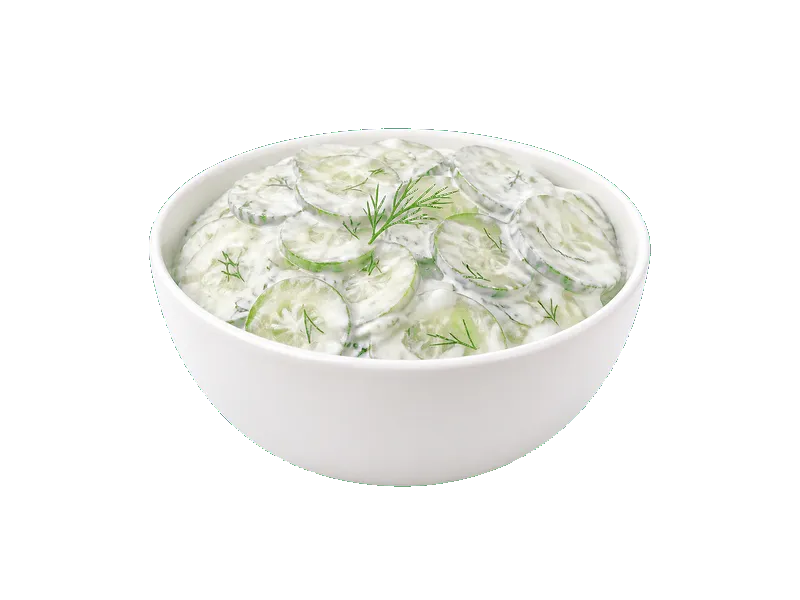 Mizeria – białko 1.5g, kalorie 45 kcal, węglowodany i tłuszcz na 100g | zdrowe odżywianie