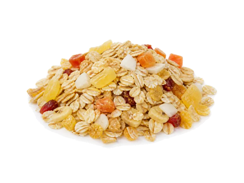Musli tropikalne - Axa – białko 8.9g, kalorie 370 kcal, węglowodany i tłuszcz na 100g | zdrowe odżywianie