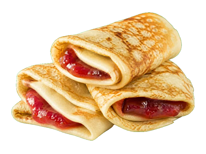 Naleśniki z dżemem – białko 7g, kalorie 280 kcal, węglowodany i tłuszcz na 100g | zdrowe odżywianie