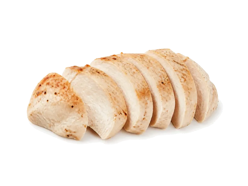 Pierś z kurczaka bez skóry pieczona – białko 16.8g, kalorie 79 kcal, węglowodany i tłuszcz na 100g | zdrowe odżywianie