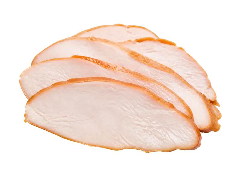 Pierś z kurczaka wędzona – białko 23g, kalorie 107 kcal, węglowodany i tłuszcz na 100g | zdrowe odżywianie
