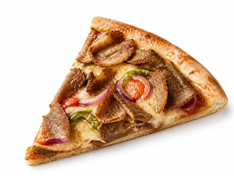 Pizza kebab – białko 13g, kalorie 275 kcal, węglowodany i tłuszcz na 100g | zdrowe odżywianie