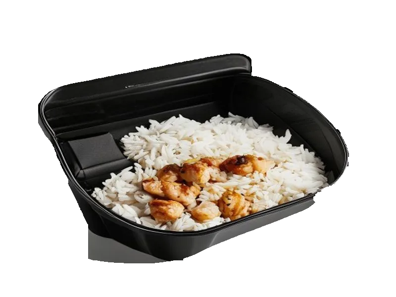 Ryż z kurczakiem (box) – białko 9g, kalorie 145 kcal, węglowodany i tłuszcz na 100g | zdrowe odżywianie