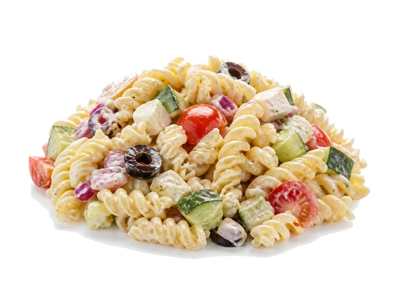 Sałatka z makaronem – białko 4g, kalorie 135 kcal, węglowodany i tłuszcz na 100g | zdrowe odżywianie