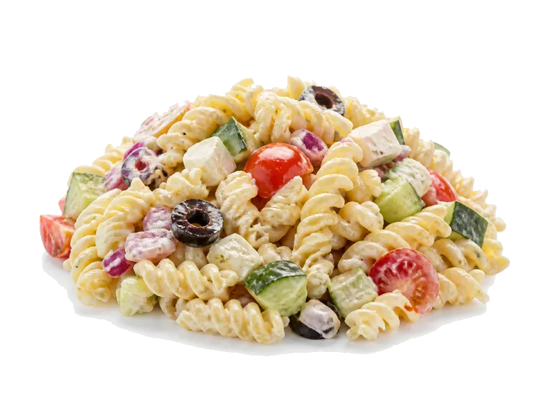 Sałatka z makaronem – białko 4g, kalorie 135 kcal, węglowodany i tłuszcz na 100g | zdrowe odżywianie