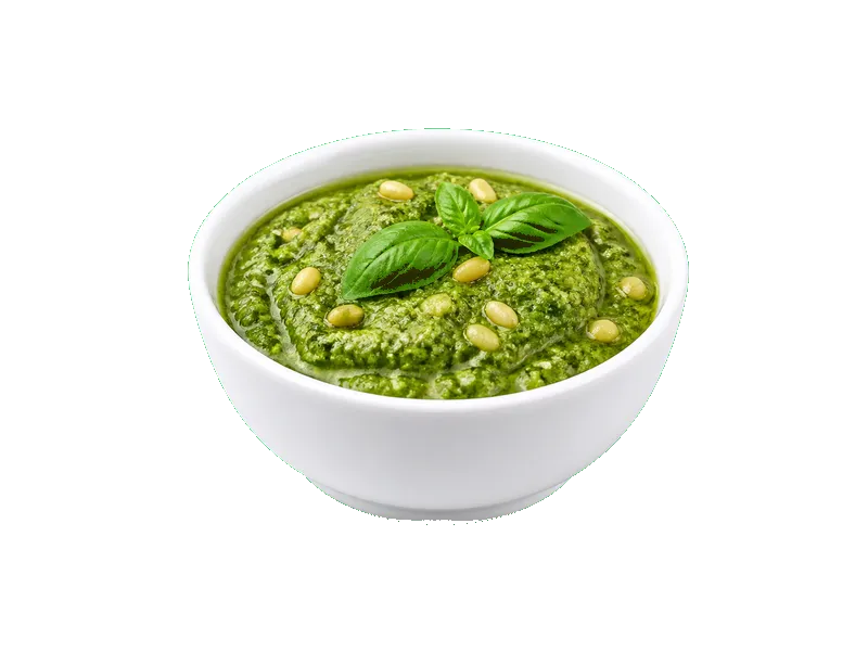 Sos pesto (zielone) – białko 5g, kalorie 450 kcal, węglowodany i tłuszcz na 100g | zdrowe odżywianie