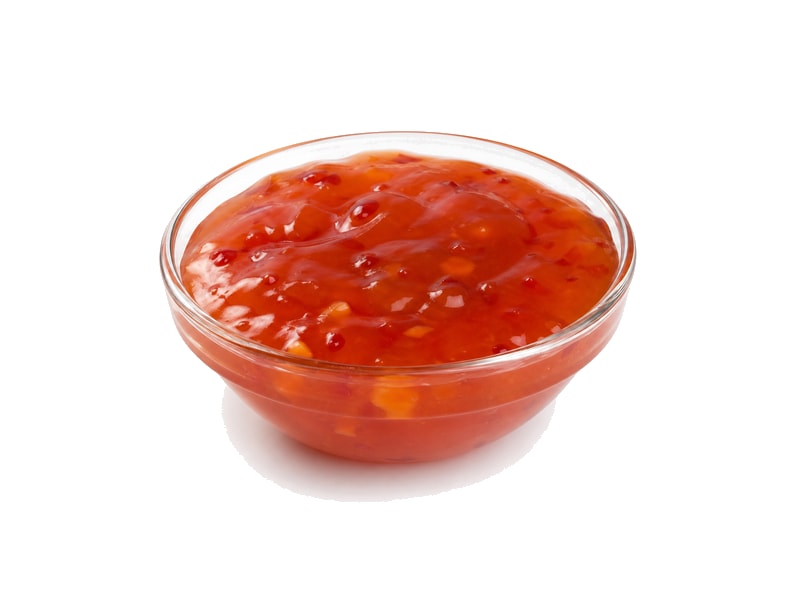 Sos słodko-kwaśny – białko 0.5g, kalorie 180 kcal, węglowodany i tłuszcz na 100g | zdrowe odżywianie