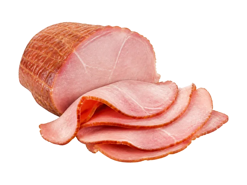 Szynka wieprzowa wędzona – białko 16g, kalorie 120 kcal, węglowodany i tłuszcz na 100g | zdrowe odżywianie