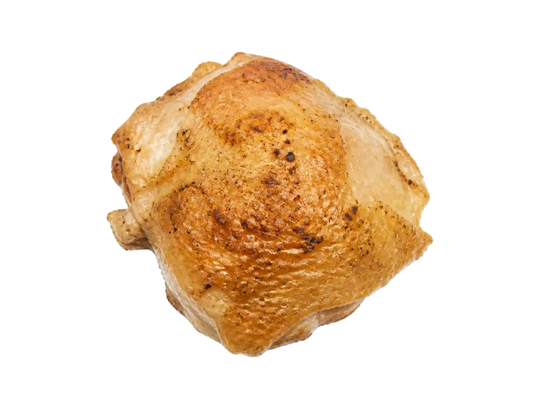 Udo z kurczaka bez skóry (pieczone) – białko 17.3g, kalorie 130 kcal, węglowodany i tłuszcz na 100g | zdrowe odżywianie