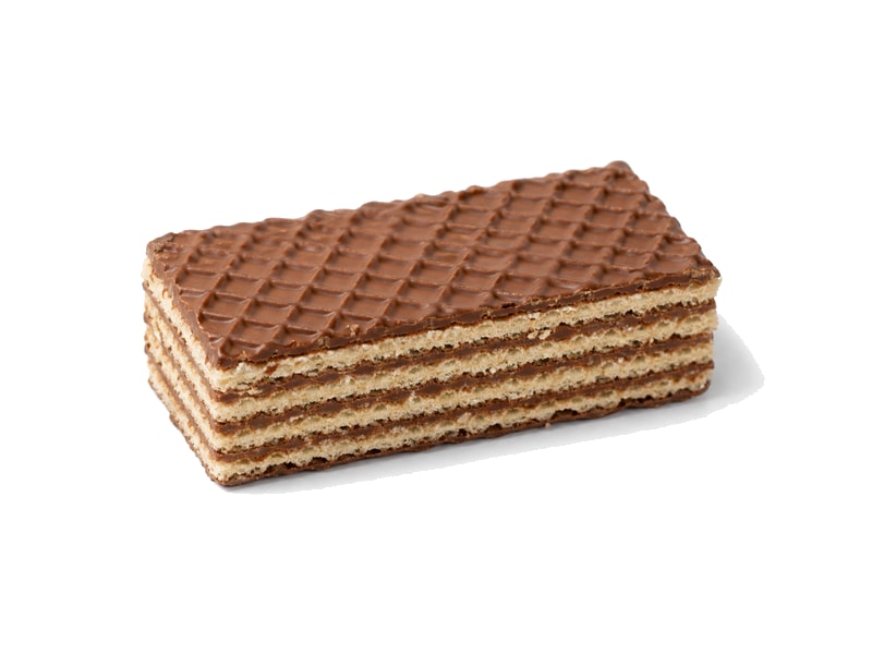 Wafel czekoladowy – białko 5g, kalorie 545 kcal, węglowodany i tłuszcz na 100g | zdrowe odżywianie