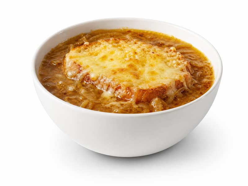 Zupa cebulowa – białko 3g, kalorie 55 kcal, węglowodany i tłuszcz na 100g | zdrowe odżywianie