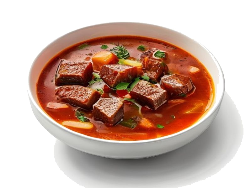 Zupa gulaszowa – białko 6g, kalorie 85 kcal, węglowodany i tłuszcz na 100g | zdrowe odżywianie