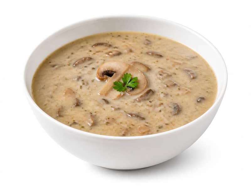 Zupa pieczarkowa – białko 2g, kalorie 48 kcal, węglowodany i tłuszcz na 100g | zdrowe odżywianie