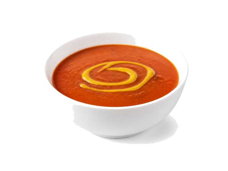 Zupa pomidorowa kremowa – białko 2g, kalorie 65 kcal, węglowodany i tłuszcz na 100g | zdrowe odżywianie