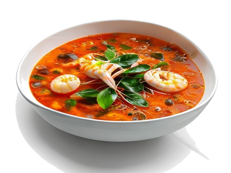 Zupa tom yum – białko 4g, kalorie 45 kcal, węglowodany i tłuszcz na 100g | zdrowe odżywianie